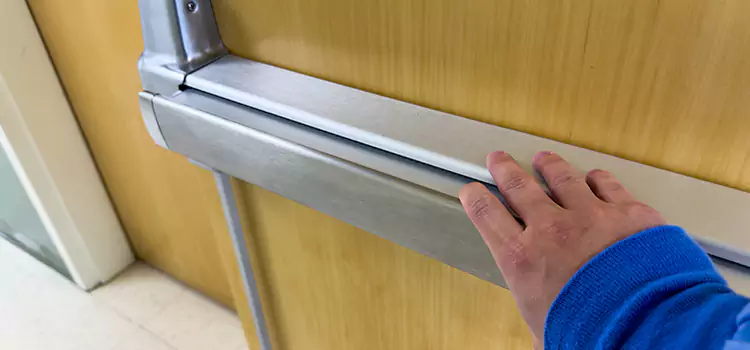 Installing a Push Bar on a Door Asheville